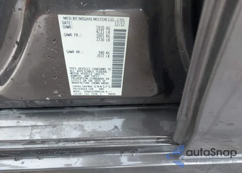 2013 Nissan Altima 2.5 S from USA, damaged, VIN 1N4AL3AP8DC194375